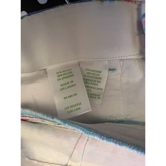 Lilly Pulitzer Corso Pant UPF 50+ Amalfi Blue Best Fishes Golf Size 10 - Picture 5 of 5